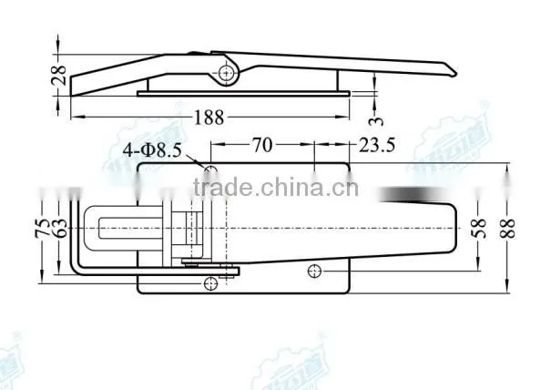 03122 Plant-on Tailboard Catch