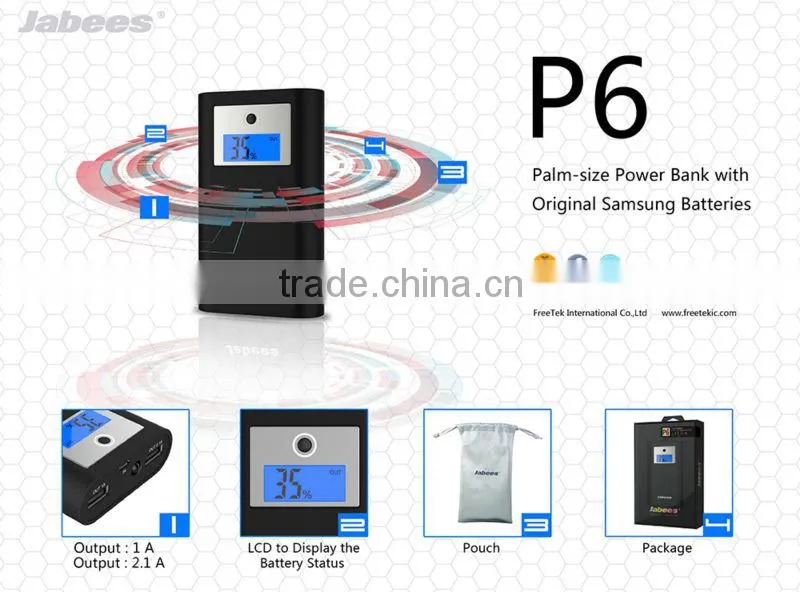 Popular double outputs LED power bank 7800mah of hottest products on the market