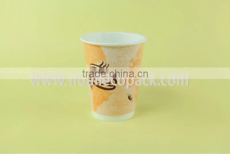 12oz paper double wall coffee cup with lid