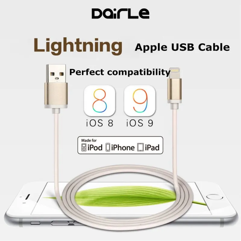 Factory MFI Certified USB Data Chargering Cable For iPhone