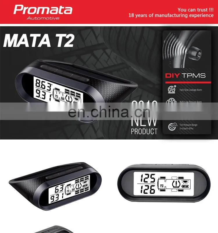 solar power display wireless tire pressure monitor TPMS for 12 tires external tyre pressure sensor