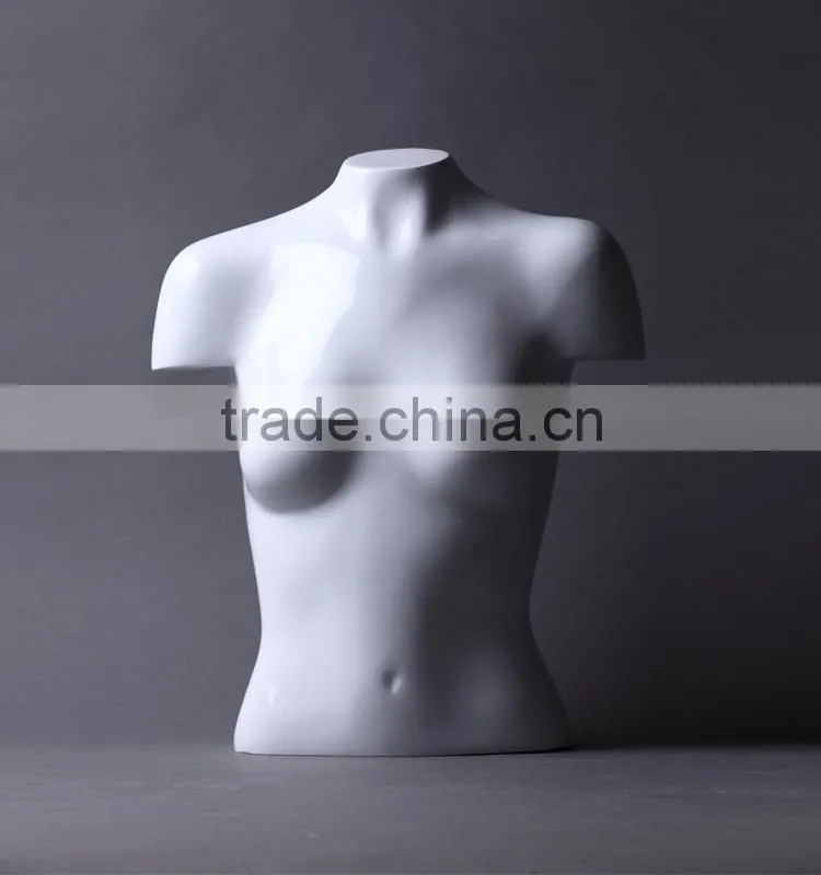window display half body female torso mannequin