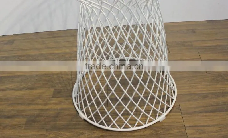 Glass top steel base Platner Table coffee table