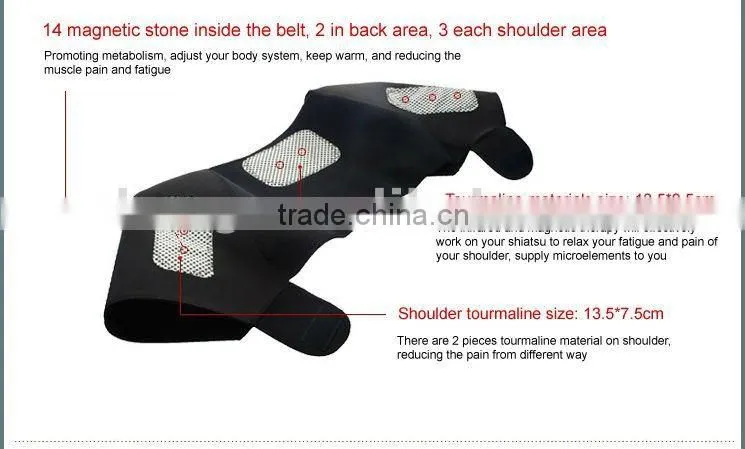 Tourmaline pad for shoulder