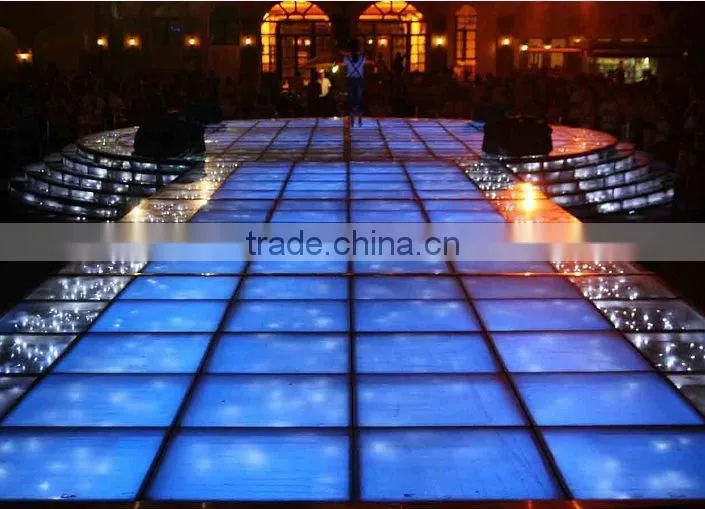fashional LED glass stage for T-Show