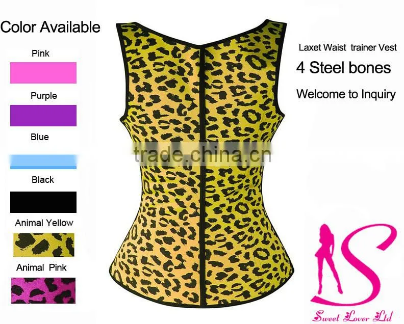 China 2016 Steel Boned Corset Latex/Spandex Waist Cincher waist trainer For Women and Man