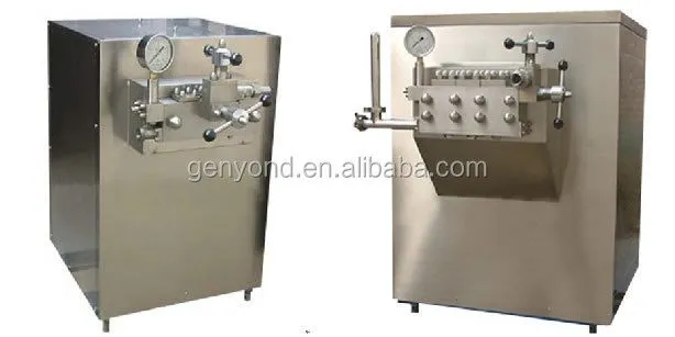 Shanghai Factory Genyond Industrial Small Milk High Pressure Homogenization Machine Homogenizer and Pasteurizer for Milk