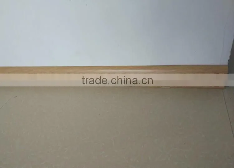 Wood Grain Surface Skirting Board PVC Kitchen Corners For Skirting