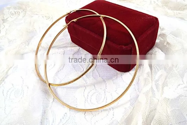 Old fashion earring Simple big round shape earring jewelry