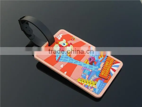 Hot sell Customized design 3d pvc luggage tag/3d luggage tag silicone/3D silicone luggage tag