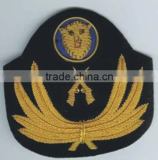 Emabroidred Blazer Bullion Hand Cap Fashion Club School Airline Badges