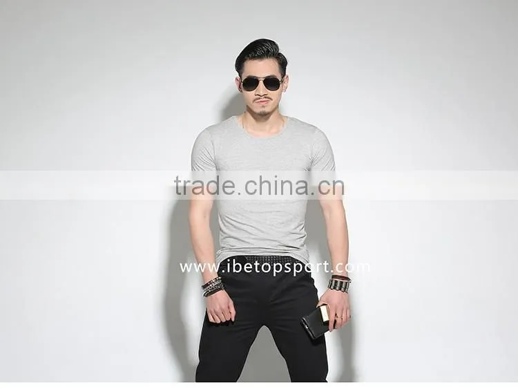 2016 casual clothing men t shirt 100% cotton custom shirts