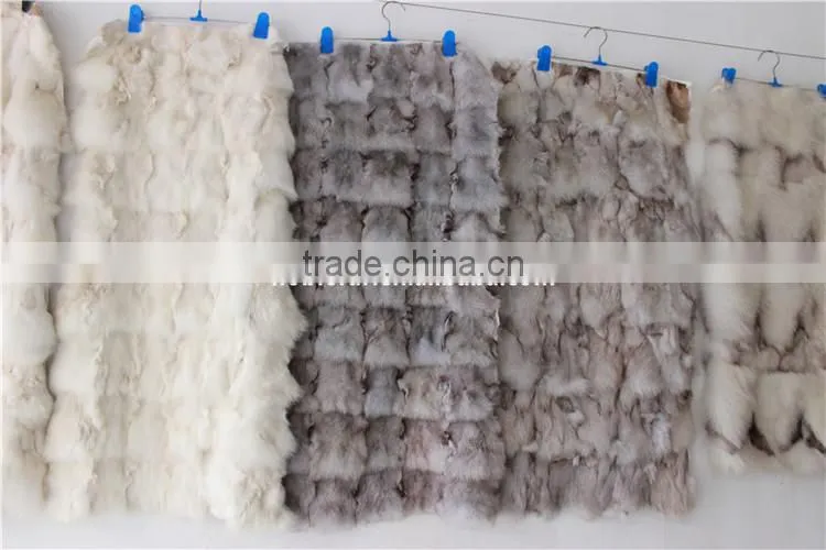 Real Fox Fur Plates Splice Fox Blanket For Garment Textile