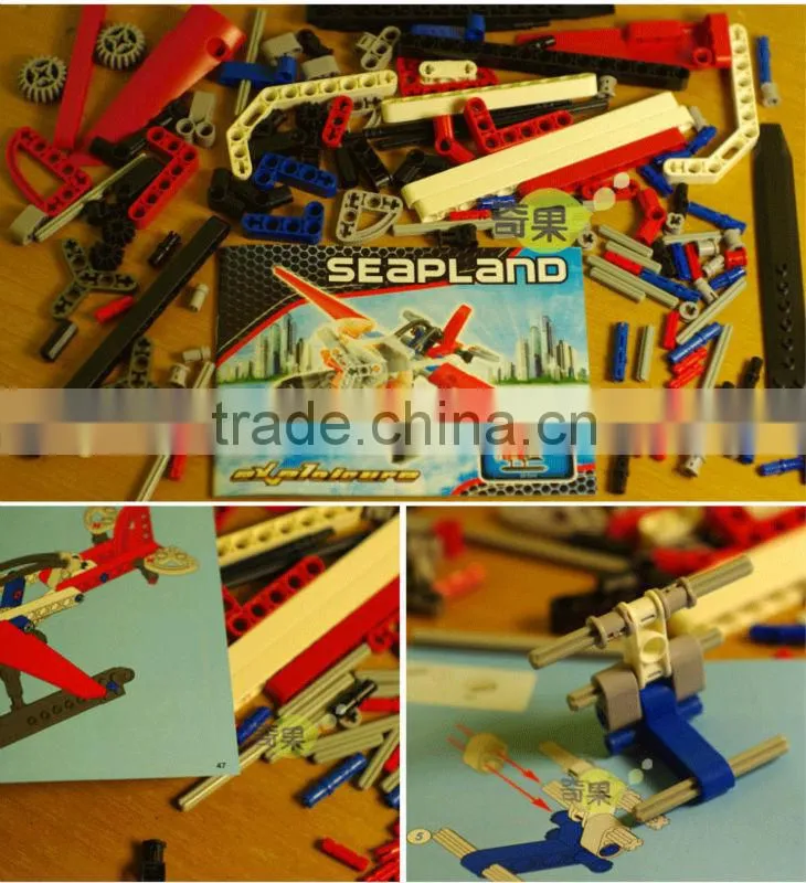 Decool bricks Airplane 116pcs Transport Series Helicopter Seapland Model Building Block Sets Educational DIY Toys for children