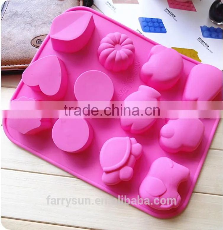Animal shaped silicone mold for sweets,new style 3d silicone cake mould silicon baking mould,silicone jelly cake chocolate molds