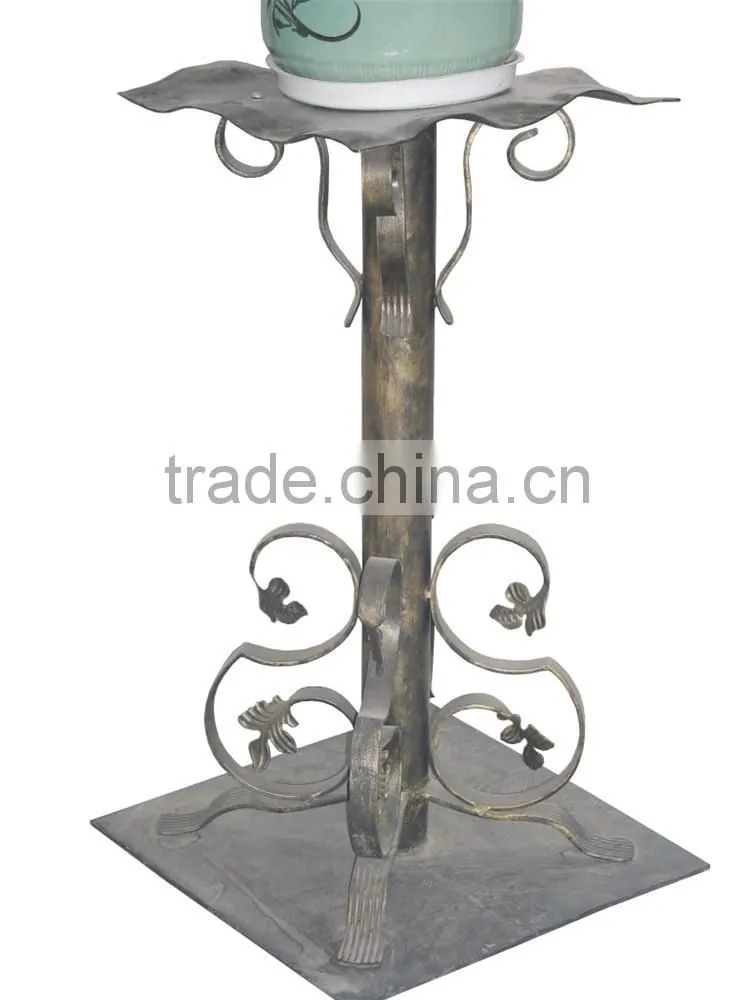Wrought Iron Flower Shelf Metal Flower Pot Stand