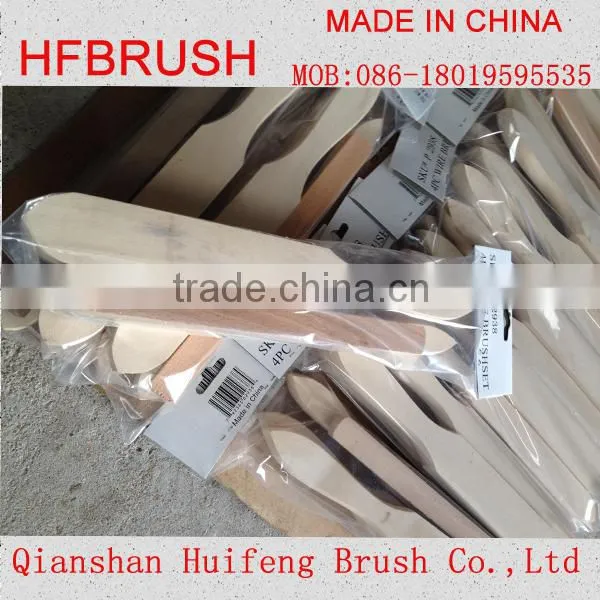 Wooden wire cleaning brush