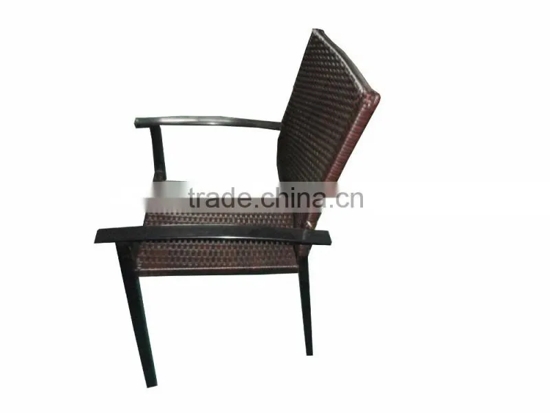 4PCS/SET Coffee Shop Tables And Chairs Wicker Vintage Outdoor Rattan Dining Table And Chair