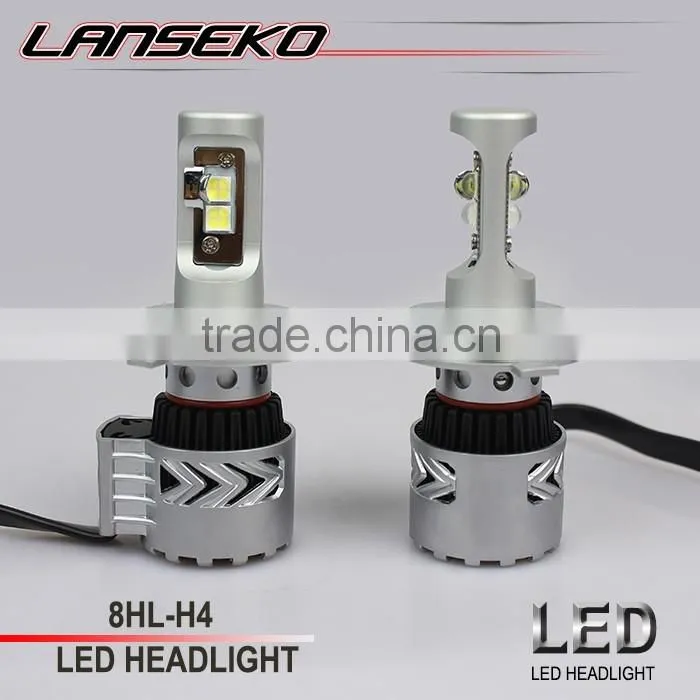 Super waterproof ip65 G8 auto led headlight bulbs 6000LM h4 high power led headlight