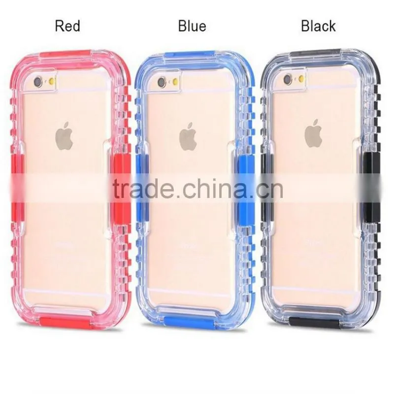 For iphone waterproof cell phone case red