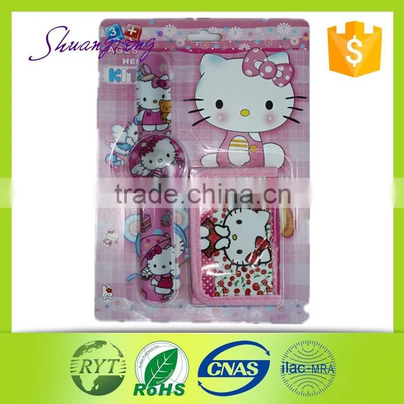 2015Hot selling led bracelet and wallet suit for promotion gift