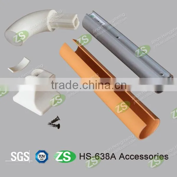 Aluminum+pvc wall mounted colorful new design high quality corridor handrail