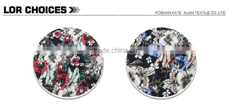 Europe not fade factory printed spun rayon fabric