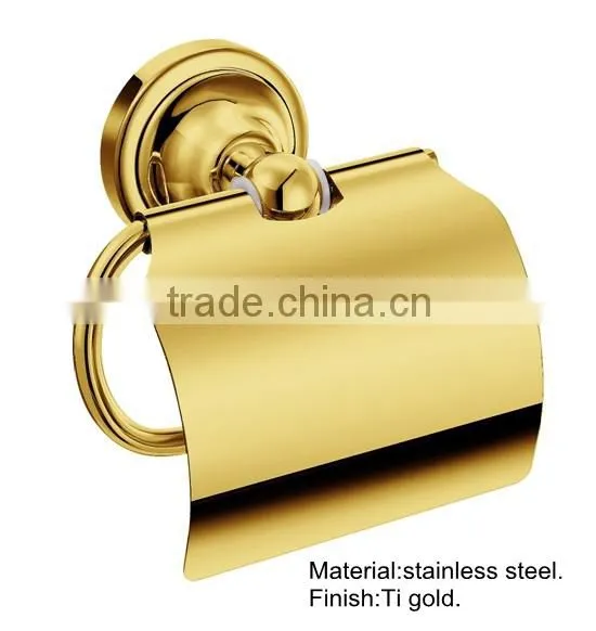 gold toilet brush holder