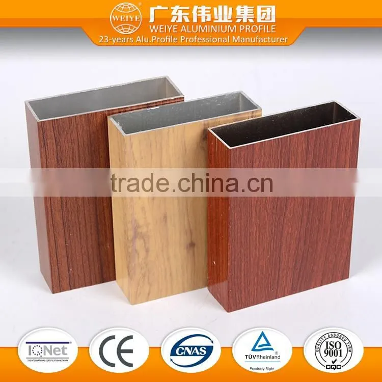 Wood grain aluminium profile for closet door