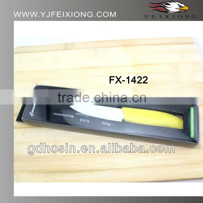 3" colorful handle ceramic knife with window box