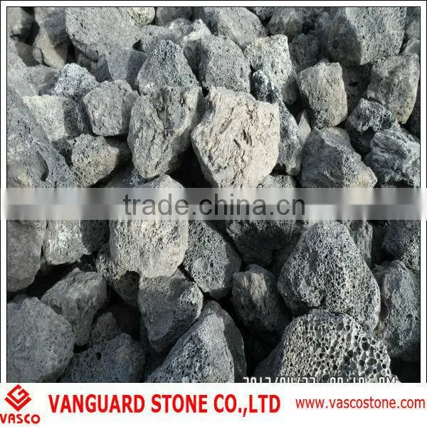 Quarry owner of red lava stone