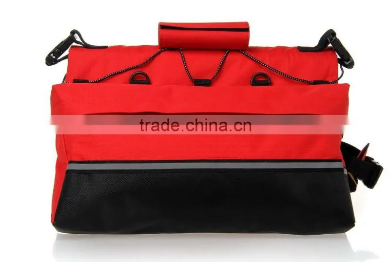 High-end Eco-friendly 1680D polyester dog saddle backpack bag, pet travel bag