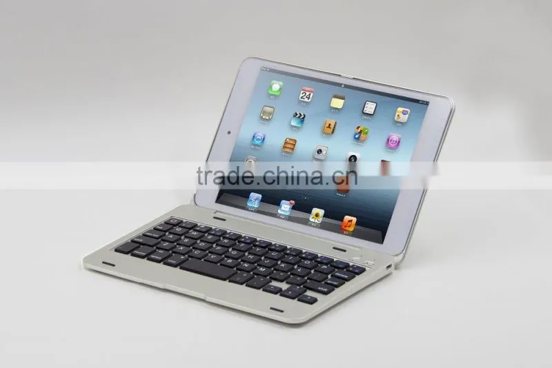 Clamshell folio case Bluetooth 3.0 keyboard case cover for iPad Mini4,,calmshell keyboard,