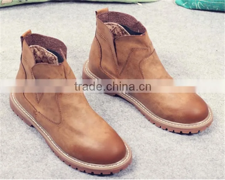 Plastic ankle boots for women rubber cowboy rain boots women made in China XT-DA0764