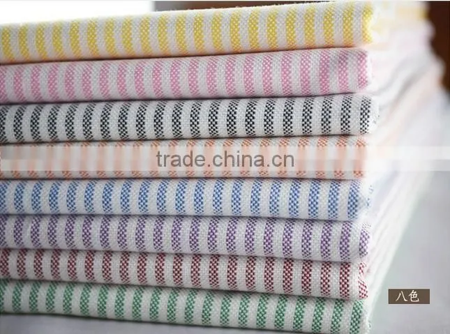 Spinning striped shirt fabrics of high-grade yarn-dyed shirt fabric