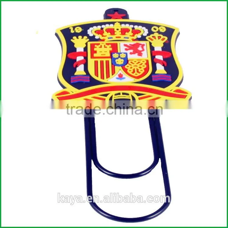 2016 Newest soft pvc 3d fancy bookmarker