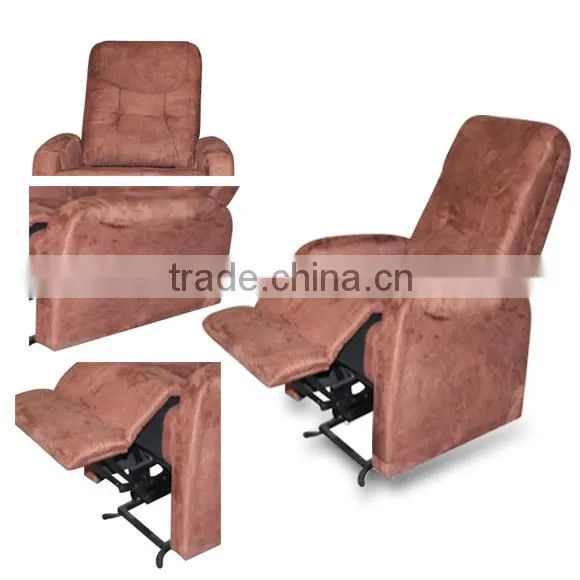 brown white leather recliner sofa