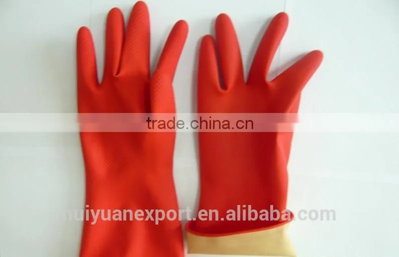Household Gloves red color longer welding gloves