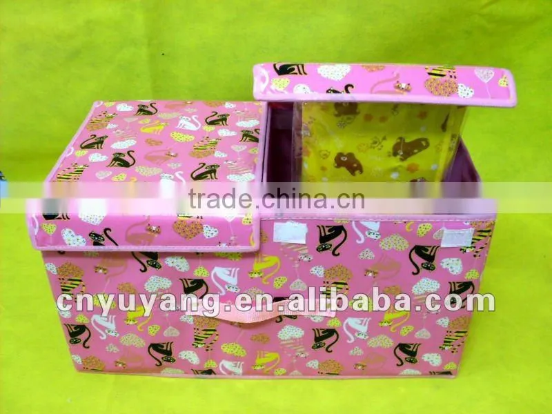 Waterproof cartoon fabric cover storage box