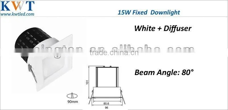 led cob downlight dimmable with frosted diffuse
