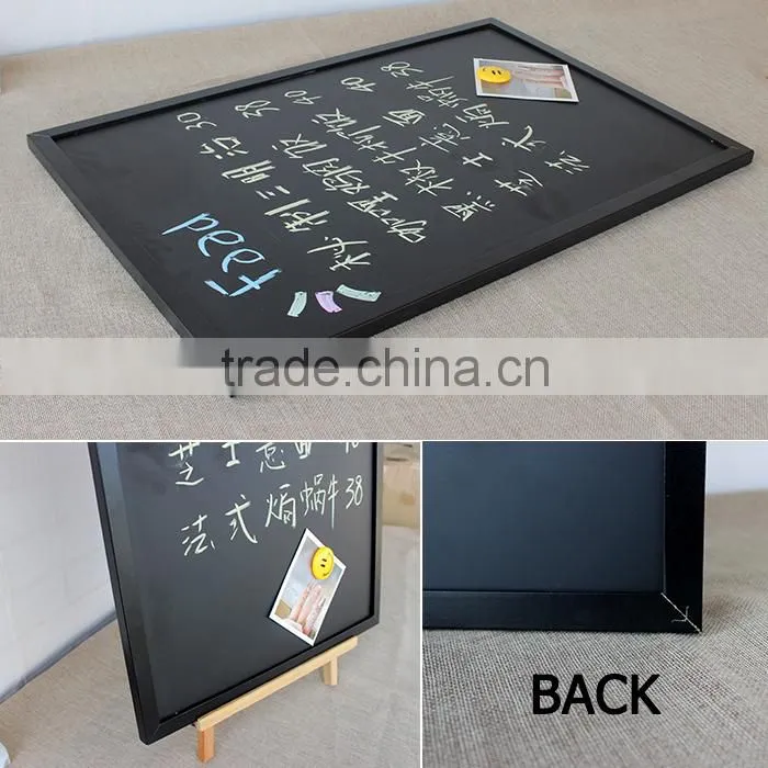 Lanxi xindi black frame magnetic chalkboard