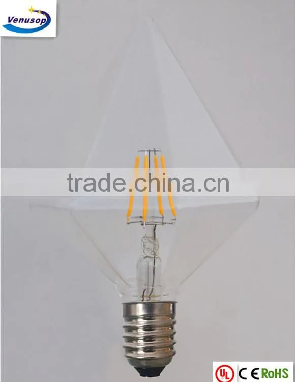 diamond appearance amber LED filament bulb decorative light-bulbs E27 240V
