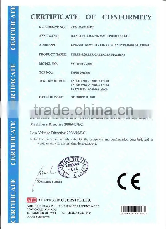 textile non-woven fabric calender machine
