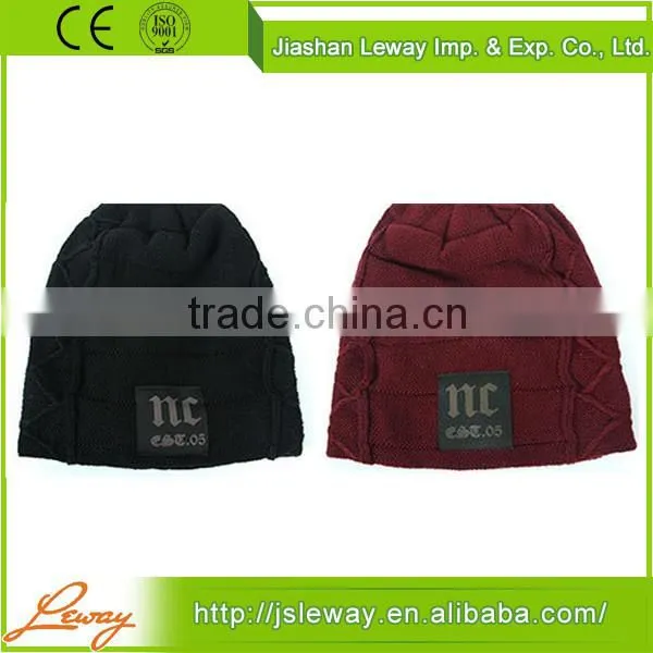 Hot-Selling New Design Winter Plain Beanie Cap