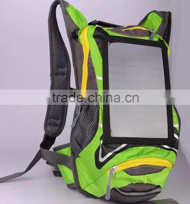 Waterproof Movable Outdoor 3.5w Convenient Solar Charger Backbag For Mobile Phone Iphone Digital Camera MP3 MP4 GPS