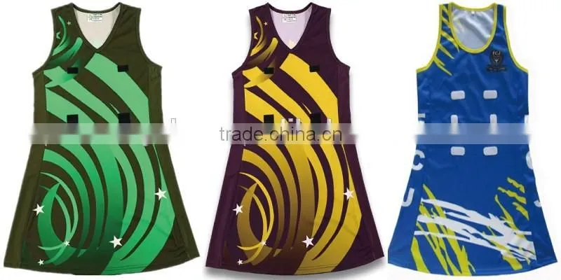 New Design Custom Sublimated Netball Dress