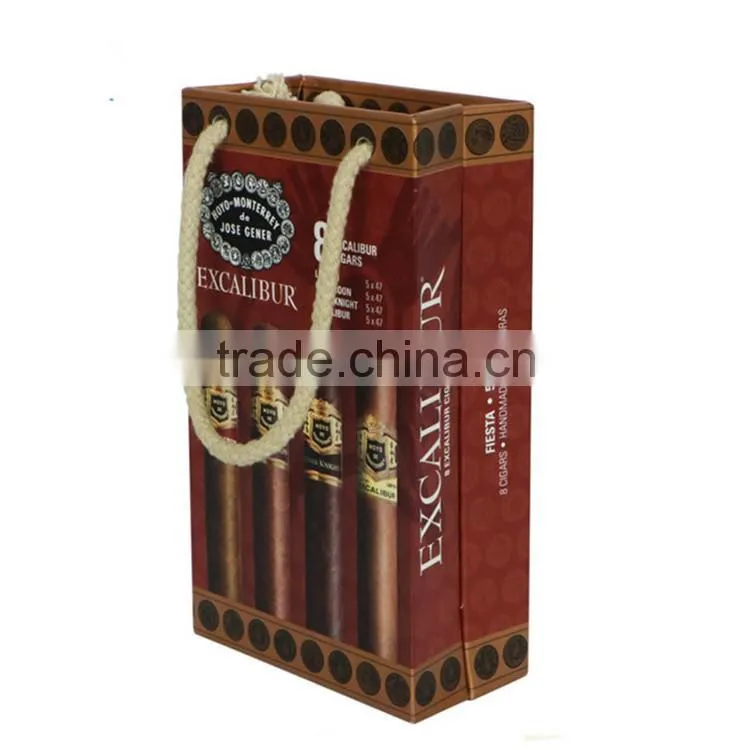 Packaging box Industrial Use and Glossy Lamination Printing Handling Cigar Box