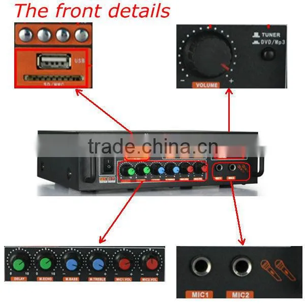 ASION AV368u bluetooth audio amplifier with bluetooth 12v