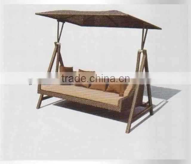 rattan furniture outdoor canopy swing bed