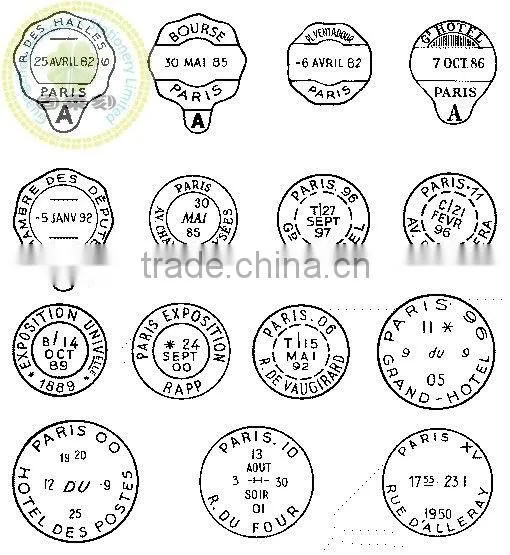Wooden handle wooden seal digits stainless machine